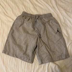 Men's Nike Air Jordan Cement Gray Poolside Shorts
